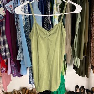Olive Green Cami Spaghetti Strap | Size : S